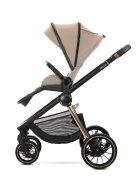 LORELLI Carucior 2 in 1 pentru copii Bianca Beige Warm cadru din aluminiu suspensii cos landou individual cu maner de transport geanta greutate suportata 22 kg