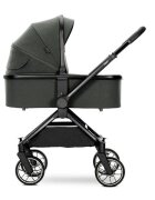 LORELLI Carucior 2 in 1 pentru copii Reya Green cadru din aluminiu suspensii geanta cos individual cu maner de transport maner si sezut reversibile greutate suportata 22 kg