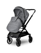 LORELLI Carucior 2 in 1 pentru copii Reya Grey cadru din aluminiu suspensii geanta cos individual cu maner de transport maner si sezut reversibile greutate suportata 22 kg
