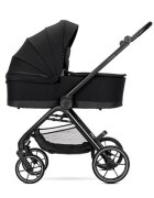 LORELLI Carucior 2 in 1 pentru copii Venice Black cadru din aluminiu suspensii sezut reversibil geanta greutate admisa 22 kg