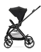 LORELLI Carucior 2 in 1 pentru copii Venice Black cadru din aluminiu suspensii sezut reversibil geanta greutate admisa 22 kg