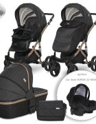 LORELLI Carucior 2 in 1 Rimini Premium Black