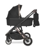 LORELLI Carucior 3 in 1 pentru copii Aria Black cosulet auto Aria Luxe 40-87 cm inclus cadru din aluminiu parte sport reversibila multiple accesorii greutate admisa 22 kg