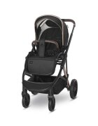 LORELLI Carucior 3 in 1 pentru copii Aria Black cosulet auto Aria Luxe 40-87 cm inclus cadru din aluminiu parte sport reversibila multiple accesorii greutate admisa 22 kg