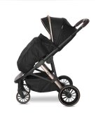 LORELLI Carucior 3 in 1 pentru copii Aria Black cosulet auto Aria Luxe 40-87 cm inclus cadru din aluminiu parte sport reversibila multiple accesorii greutate admisa 22 kg