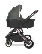 LORELLI Carucior 3 in 1 pentru copii Aria Green cosulet auto Aria Luxe 40-87 cm inclus cadru din aluminiu parte sport reversibila multiple accesorii greutate admisa 22 kg