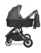 LORELLI Carucior 3 in 1 pentru copii Aria Green cosulet auto Aria Luxe 40-87 cm inclus cadru din aluminiu parte sport reversibila multiple accesorii greutate admisa 22 kg