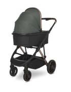 LORELLI Carucior 3 in 1 pentru copii Aria Green cosulet auto Aria Luxe 40-87 cm inclus cadru din aluminiu parte sport reversibila multiple accesorii greutate admisa 22 kg