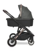 LORELLI Carucior 3 in 1 pentru copii Aria Green cosulet auto Aria Luxe 40-87 cm inclus cadru din aluminiu parte sport reversibila multiple accesorii greutate admisa 22 kg