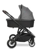 LORELLI Carucior 3 in 1 pentru copii Aria Grey cosulet auto Aria Luxe 40-87 cm inclus cadru din aluminiu parte sport reversibila multiple accesorii greutate admisa 22 kg