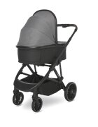 LORELLI Carucior 3 in 1 pentru copii Aria Grey cosulet auto Aria Luxe 40-87 cm inclus cadru din aluminiu parte sport reversibila multiple accesorii greutate admisa 22 kg