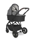LORELLI Carucior 3 in 1 pentru copii Aria Grey cosulet auto Aria Luxe 40-87 cm inclus cadru din aluminiu parte sport reversibila multiple accesorii greutate admisa 22 kg