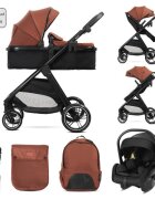 LORELLI Carucior 3 in 1 pentru copii Aspen Picante reversibil suspensii cadru din aluminiu geanta greutate suportata 22 kg