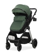 LORELLI Carucior 3 in 1 pentru copii Aspen Verde reversibil suspensii cadru din aluminiu geanta greutate suportata 22 kg