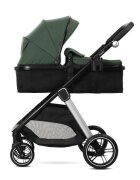 LORELLI Carucior 3 in 1 pentru copii Aspen Verde reversibil suspensii cadru din aluminiu geanta greutate suportata 22 kg