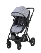 LORELLI Carucior 3 in 1 Sena cos auto inclus cadru din aluminiu Grey Squared