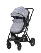 LORELLI Carucior 3 in 1 Sena cos auto inclus cadru din aluminiu Grey Squared