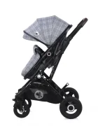 LORELLI Carucior 3 in 1 Sena cos auto inclus cadru din aluminiu Grey Squared