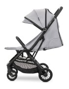 LORELLI Carucior pentru copii Calista Grey pliere automata cadru din aluminiu spatar reglabil 3 pozitii copertina extensibila 0-48 luni pana la 22 kg
