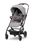 LORELLI Carucior pentru copii Makaya Grey cu scaun rotativ 360 grade cadru din aluminiu suspensii greutate suportata 22 kg