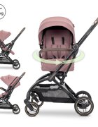 LORELLI Carucior pentru copii Makaya Pink cu scaun rotativ 360 grade cadru din aluminiu greutate admisa 22 kg