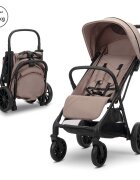 LORELLI Carucior pentru copii Nuvella Beige pliere cu o mana spatar reglabil copertina extensibila 0-48 luni pana la 22 kg