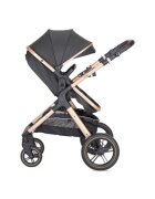 LORELLI Carucior pentru copii Viola Black 3 in 1 cos auto Spirit inclus transformabil sezut reversibil maner ajustabil cadru din aluminiu suspensii bara detasabila pana la 22 kg multiple accesorii