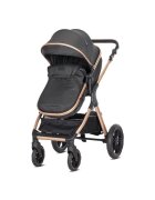 LORELLI Carucior pentru copii Viola Black 3 in 1 cos auto Spirit inclus transformabil sezut reversibil maner ajustabil cadru din aluminiu suspensii bara detasabila pana la 22 kg multiple accesorii
