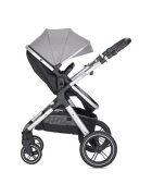 LORELLI Carucior pentru copii Viola Grey 3 in 1 cos auto Spirit inclus transformabil sezut reversibil maner ajustabil cadru din aluminiu suspensii bara detasabila pana la 22 kg multiple accesorii