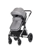LORELLI Carucior pentru copii Viola Grey 3 in 1 cos auto Spirit inclus transformabil sezut reversibil maner ajustabil cadru din aluminiu suspensii bara detasabila pana la 22 kg multiple accesorii