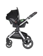 LORELLI Carucior pentru copii Viola Grey 3 in 1 cos auto Spirit inclus transformabil sezut reversibil maner ajustabil cadru din aluminiu suspensii bara detasabila pana la 22 kg multiple accesorii