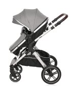 LORELLI Carucior pentru copii Viola Opaline Grey transformabil cu suspensii cadru din aluminiu parte sport reversibila bara frontala detasabila multiple accesorii greutate admisa 22 kg