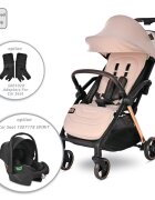 LORELLI Carucior pentru nou-nascut autofold Loret ultra-light pana la 22 kg Beige