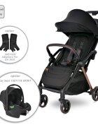 LORELLI Carucior pentru nou-nascut autofold Loret ultra-light pana la 22 kg Black Jasper