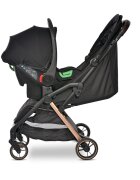 LORELLI Carucior pentru nou-nascut autofold Loret ultra-light pana la 22 kg Black Jasper