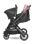 LORELLI Carucior pentru nou-nascut Storm pana la 22 kg cadru aluminiu Rose Quartz