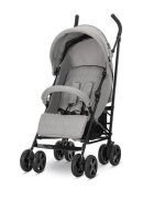 LORELLI Carucior sport pentru copii Ida Grey cu spatar reglabil in 4 pozitii pliere tip umbrela bara frontala detasabila suport reglabil pentru picioare roti cu suspensii