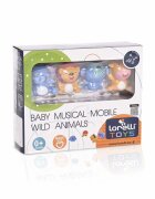 LORELLI Carusel muzical pentru patut Wild Animals