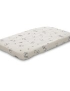 LORELLI Cearceaf cu elastic pentru patut 98x65 cm din bumbac ranforce Beige Jungle