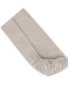 LORELLI Cearceaf cu elastic pentru patut 98x65 cm din bumbac ranforce Beige Sky