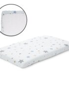 LORELLI Cearceaf cu elastic pentru patut 98x65 cm din bumbac ranforce Blue