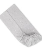 LORELLI Cearceaf cu elastic pentru patut 98x65 cm din bumbac ranforce Grey Sky