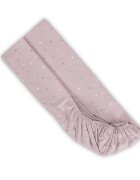 LORELLI Cearceaf cu elastic pentru patut 98x65 cm din bumbac ranforce Rose Sky