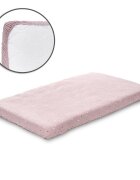 LORELLI Cearceaf cu elastic pentru patut 98x65 cm din bumbac ranforce Rose Sky