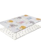 LORELLI Covoras de joaca termic pentru copii Buddies Stars din spuma XPE design cu doua fete pliabil 120x180 cm