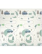LORELLI Covoras de joaca termic pentru copii Funny City Stars din spuma XPE design cu doua fete pliabil 180x200 cm