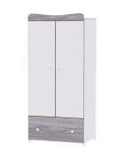 LORELLI Dulap garderoba cu 2 usi Exclusive White Artwood 80x57x178 cm