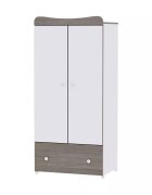 LORELLI Dulap garderoba cu 2 usi Exclusive White Coffee 80x57x178 cm