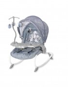 LORELLI Fotoliu balansoar Dream Time Silver Blue Rabbits