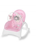 LORELLI Fotoliu balansoar Enjoy cu vibratii si muzica Pink Hug
